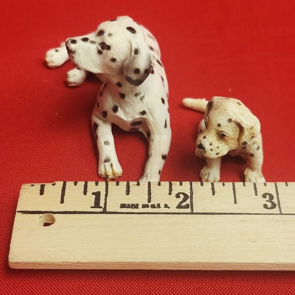 Schleich Dalmatian Dog Figurines Adult and Puppy 1997 - Picture 8 of 9